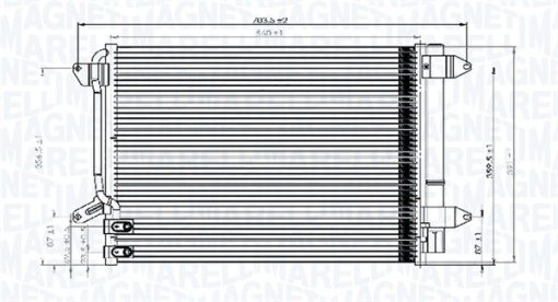 Condensator climatizare (cu uscator) potrivit VW BEETLE, JETTA IV 1.2-2.5 04.10-07.19