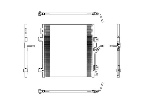 Condensator climatizare potrivit DODGE NITRO; JEEP CHEROKEE 2.8D/3.7/4.0 09.06-
