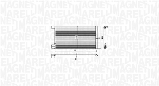Condensator climatizare potrivit FIAT SEICENTO / 600, SEICENTO / 600/HATCHBACK 0.9/1.1 11.97-01.10
