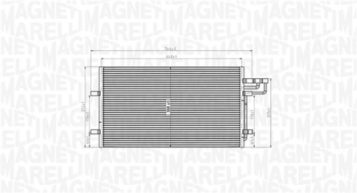 Condensator climatizare potrivit FORD C-MAX, FOCUS C-MAX, FOCUS II, FOCUS II/KOMBI 1.4-2.5 10.03- - Img 1