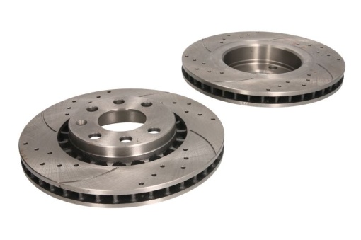 Disc frana (2 buc.) SPEEDMAX, Ventilated, Cut-Drilled, fata ; stanga/dreapta, diametru iesire 256 mm, grosime 24 mm, potrivit DAEWOO ESPERO, LANOS, NEXIA; OPEL ASCONA C 1.4-2.0D 09.84-
