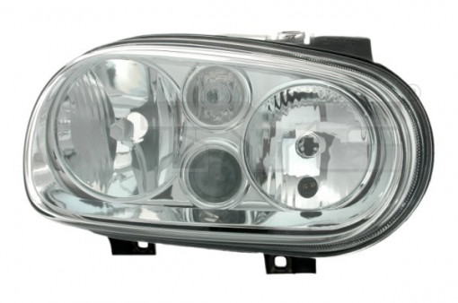 Far dreapta (H1/H3/H7, reglaj electric, cu motoras, fundal cromat) VW GOLF IV