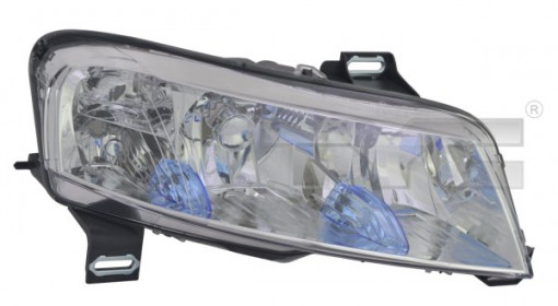 Far dreapta (H1/H7, reglaj electric, fundal cromat) FIAT STILO 2001-2004