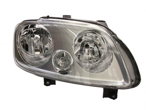 Far dreapta (H1/H7, reglaj electric, fundal cromat) VW CADDY III, TOURAN