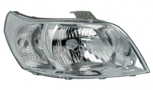 Far Dreapta (H4, electric, cu motor, culoare insertie: cromat, culoare semnalizator: transparent) potrivit CHEVROLET AVEO / KALOS