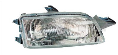 Far dreapta (H4, electric, manual, fundal argintiu) FIAT PUNTO 1993-2000
