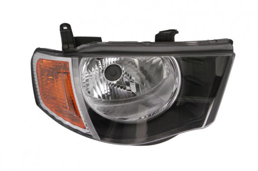 Far Dreapta (H4, manual, fara motoras, culoare semnalizator: galben) potrivit MITSUBISHI L200 / TRITON