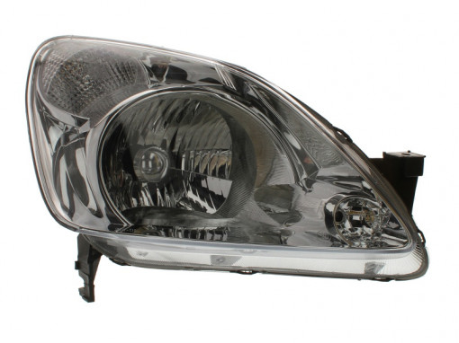 Far Dreapta (H4, mecanic, fara motoras, culoare insertie: cromat, culoare semnalizator: alb) potrivit HONDA CR-V II