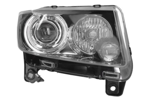 Far dreapta (H9/WY21W, electric, cu motor, culoare insert: negru) potrivit JEEP COMPASS 03.11-11.16