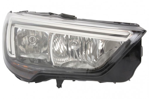 Far Dreapta (halogen, H7, electric, cu motor) potrivit OPEL CROSSLAND X /LAND