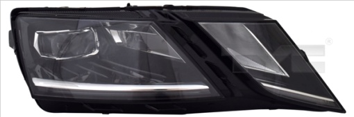 Far dreapta (LED, automatic, cu motor, fara modul DRL LED; fara controler LED) potrivit SKODA OCTAVIA III 06.16-11.19