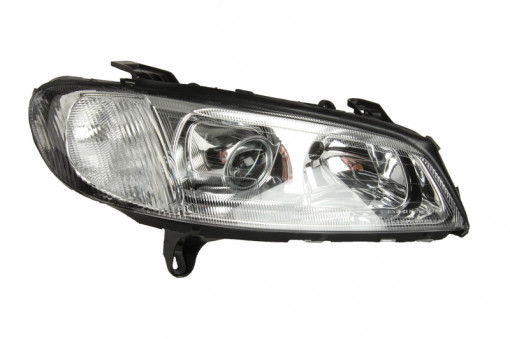 Far Dreapta (xenon, D2S/H7, electric, fara motoras, culoare insertie: cromat, culoare semnalizator: alb) potrivit OPEL OMEGA B - Img 1
