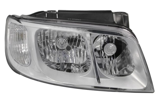 Far fata Dreapta (H1/H7, manual, fara motoras, culoare insert: cromat, culoare semnalizator: transparent) potrivit HYUNDAI MATRIX
