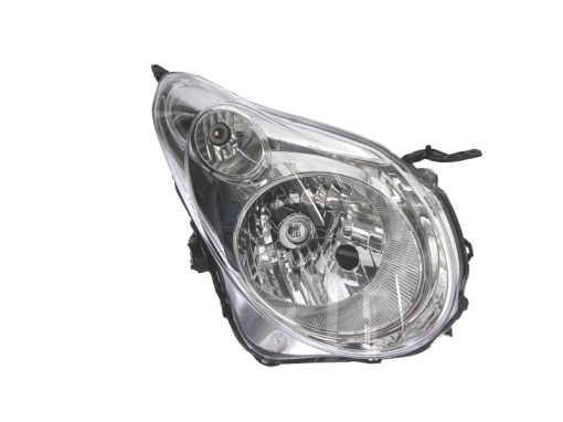 Far fata Dreapta (H4, electric, fara motoras, culoare insert: cromat, culoare semnalizator: transparent) potrivit SUZUKI ALTO VII