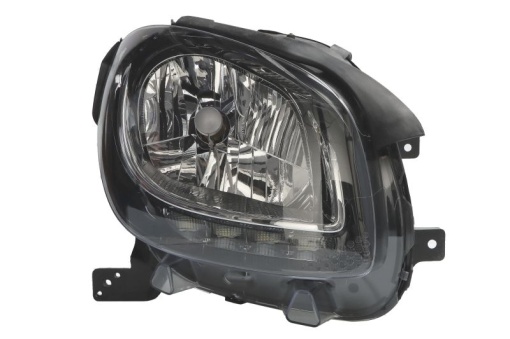 Far fata Dreapta (H4/LED, electric, fara motoras) potrivit SMART FORFOUR, FORTWO 07.14-