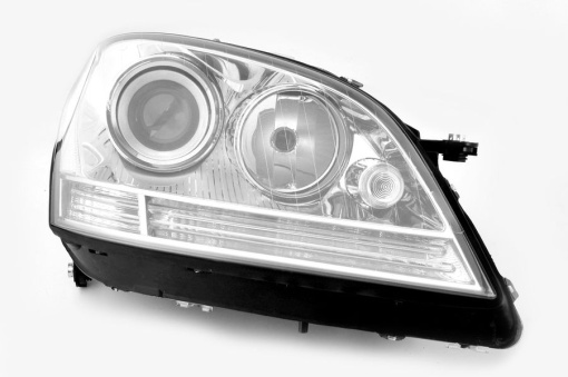 Far fata Dreapta (H7, electric, cu motor, culoare insert: cromat, culoare semnalizator: transparent) potrivit MERCEDES M (W164)