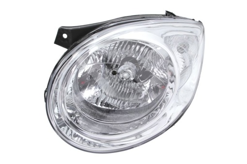Far fata Stanga (H4, electric, cu motor, culoare insert: cromat, culoare semnalizator: transparent) potrivit KIA PICANTO I