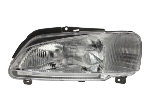 Far fata Stanga (H4, electric, fara motoras, culoare insert: argintiu, culoare semnalizator: alb) potrivit PEUGEOT 106 II