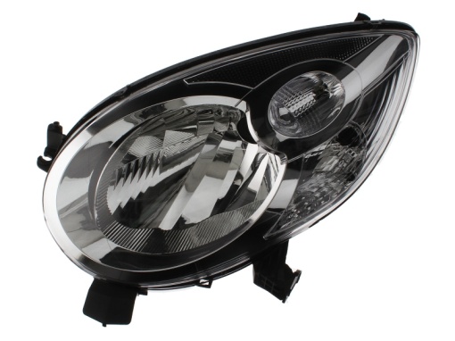 Far fata Stanga (H4/PY21W/W5W, electric, fara motoras, culoare insert: negru) potrivit CITROEN C1 -05.12