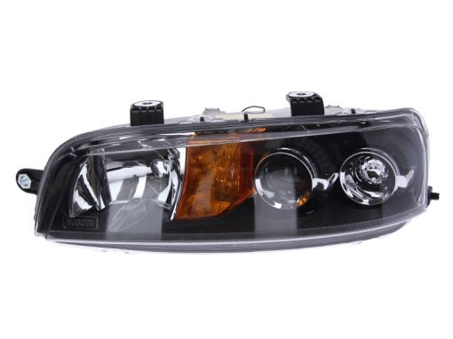 Far fata Stanga (halogen, 2*H1, electric, fara motoras, culoare insert: negru, culoare semnalizator: galben) potrivit FIAT PUNTO, PUNTO EVO/HATCHBACK, PUNTO/HATCHBACK -09.03