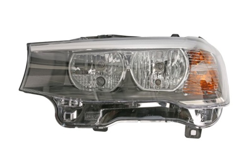 Far fata Stanga (halogen, H7/PY21W/W21W/W5W, electric, cu motor, bec, culoare semnalizator: portocaliu) potrivit BMW X3 (F25), X4 (F26)