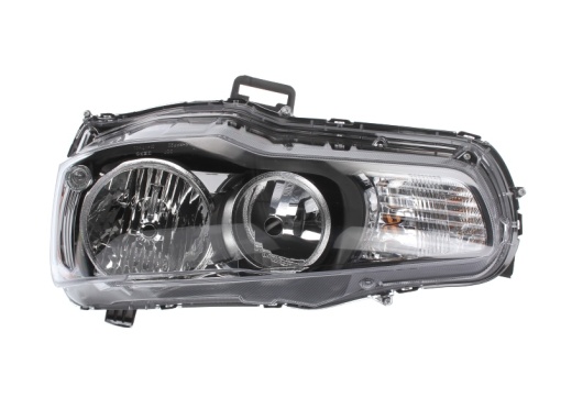 Far fata Stanga (HB3/HB4, electric, fara motoras, culoare insert: negru) potrivit MITSUBISHI LANCER VIII