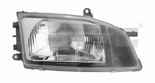 Far Stanga (H4, electric, fara motoras, culoare insertie: cromat) potrivit TOYOTA HIACE IV