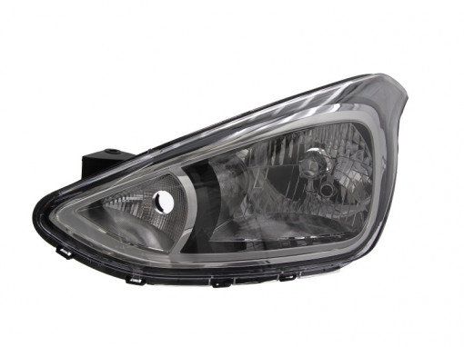 Far stanga (H4, electric, fundal argintiu, Semnalizator argintiu) HYUNDAI I10 dupa 2013