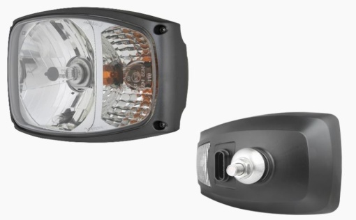 Far stanga (H4/PY21W/W5W, manual, culoare insert: crom platinat, culoare semnalizator: transparent)