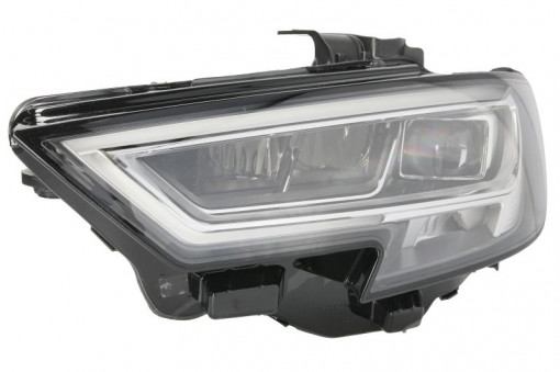 Far Stanga (LED, electric, cu motor, culoare insertie: negru) potrivit AUDI A3 06.16-