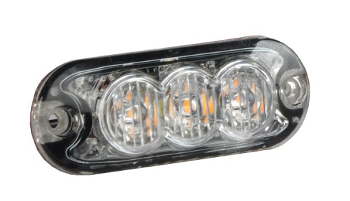Girofar (portocaliu, 12/24V, LED, fixare orizontală, direcțională; pentru montaj pe suprafete verticale) - Img 1