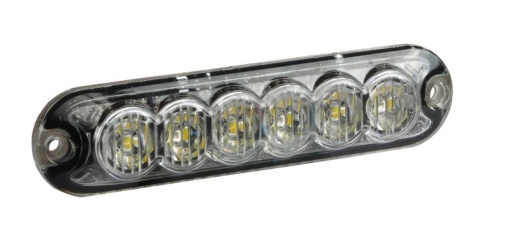 Girofar (portocaliu, 12/24V, LED, fixare orizontală, direcțională; pentru montaj pe suprafete verticale) - Img 1