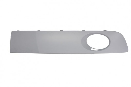 Grila bara Dreapta cu locas proiector, plastic, grunduit potrivit VW MULTIVAN T5, TRANSPORTER T5 04.03-08.15 01.09-03.15