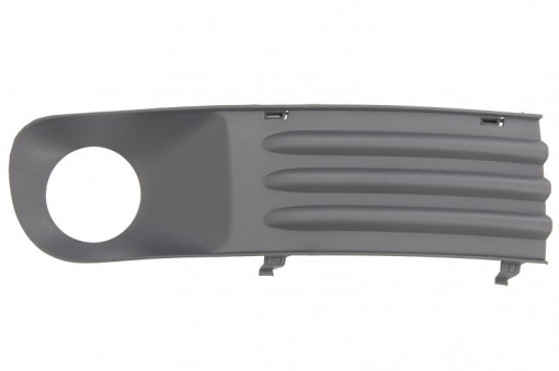 Grila bara fata Dreapta cu locas proiector, plastic, gri potrivit VW MULTIVAN T5, TRANSPORTER T5 11.03-08.15 09.09-04.15