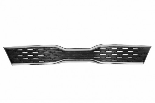 Grila bara Mijloc/Superior, plastic, crom/negru potrivit KIA PICANTO II, PICANTO III 05.11- 04.17-