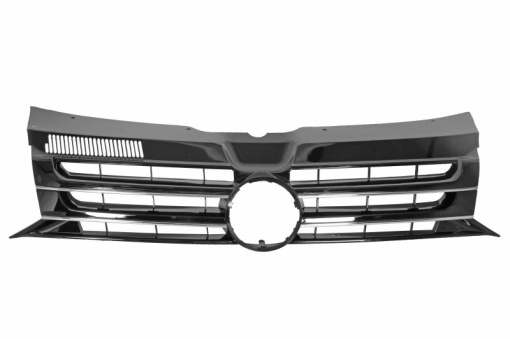 Grila radiator (crom/negru lucios) potrivit VW MULTIVAN T5, TRANSPORTER T5 2.0/2.0D 11.03-08.15 -04.15