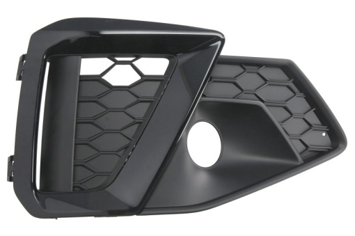 Grila ventilatie bara fata dreapta (plastic, negru/negru lucios, S-LINE) potrivit AUDI A4 B9 05.19-