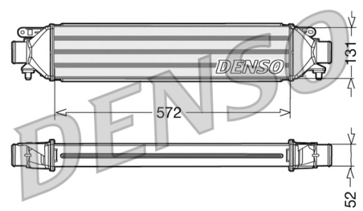 Intercooler potrivit ABARTH GRANDE PUNTO, PUNTO; ALFA ROMEO GIULIETTA, MITO; FIAT BRAVO II, DOBLO, DOBLO CARGO, GRANDE PUNTO, PUNTO, PUNTO EVO; LANCIA DELTA III 0.9-1.9D 10.05-