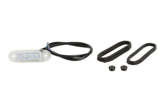 Lumina clarificare lumini stanga/dreapta, forma: oval, alb, LED, in relief, lungime cablu 500mm, 12/24V