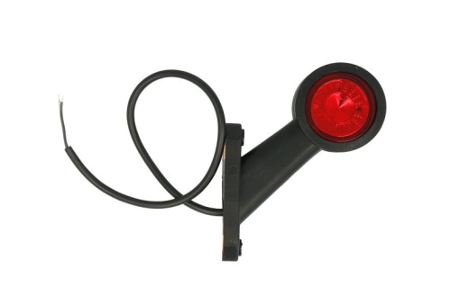 Lumina delimitare dreapta, rosu/alb, LED lungime cablu 450mm, pe brațul mediu-lung, 12/24V