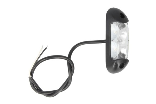 Lumina delimitare stanga/dreapta, rosu/alb, LED, inaltime 110mm; latime 30mm; adancime 28,1mm lungime cablu 500mm, 12/24V
