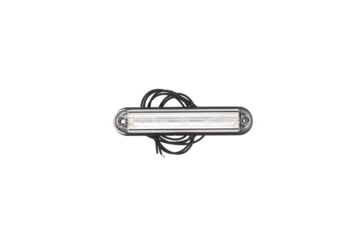 Lumina delimitare stanga/dreapta; SLIM, alb, 6 LED, inaltime 15,5mm; latime 135mm; adancime 27mm lungime cablu 500mm, 12/24V (SLIM)