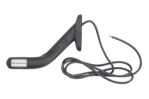 Lumina delimitare stanga, forma: oval, portocaliu/rosu/alb, LED lungime cablu 1500mm, pe brațul lung, 12/24V
