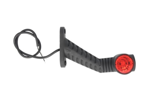 Lumina delimitare stanga, portocaliu/rosu/alb, LED, inaltime 125mm; latime 38mm; adancime 175mm lungime cablu 500mm, pe brațul lung, 12/24V