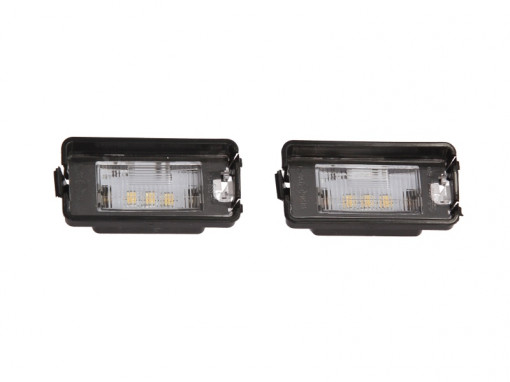 Lumina numar (LED) potrivit SEAT ALTEA, ALTEA XL, AROSA, CORDOBA 6K, IBIZA II 6K, IBIZA II FL 6K, LEON 1P, TOLEDO III 5P; VW POLO CLASSIC 02.93-05.09