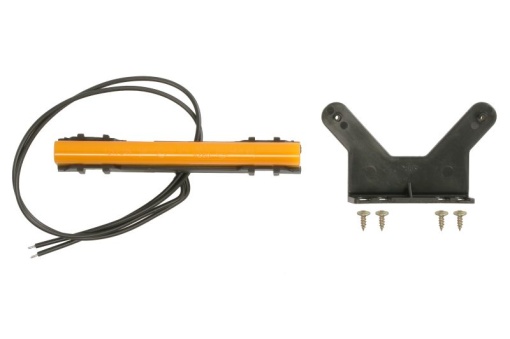 Lumini clarificare stanga/dreapta, forma: dreptunghiular, portocaliu, LED, inaltime 18mm; latime 125mm; adancime 24,5mm, în relief, lungime cablu 240mm, cu cuier, 12/24V (IP6K9K)