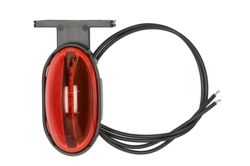 Lumini clarificare stanga/dreapta, forma: oval, rosu/alb, LED, inaltime 75mm; latime 39,5mm; adancime 31mm, în relief, lungime cablu 380mm, cu cuier, 12/24V (IP6K9K)