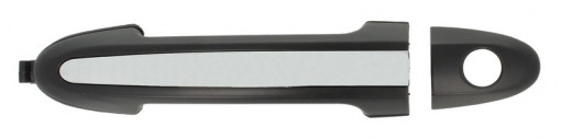 Maner usa fata stanga exterior, cu locas incuietoare crom/grunduit, HYUNDAI SANTA FE intre 2006-2012 - Img 1