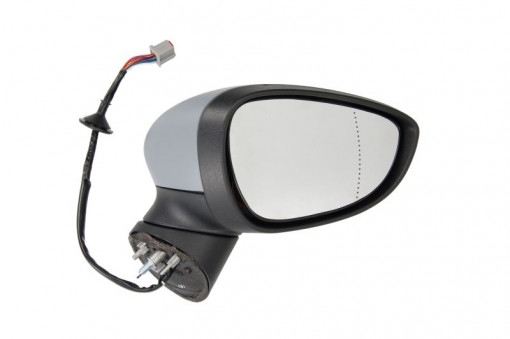 Oglinda dreapta electrica, asferic, incalzita, grunduita, pliabila electric FORD FIESTA intre 2013-2017