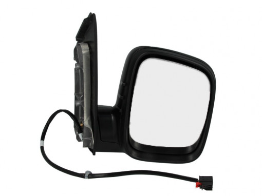 Oglinda laterala Dreapta (electric, convexa, incalzita) potrivit VW CADDY III, CADDY III/MINIVAN, CADDY/MINIVAN, TRANSPORTER T5